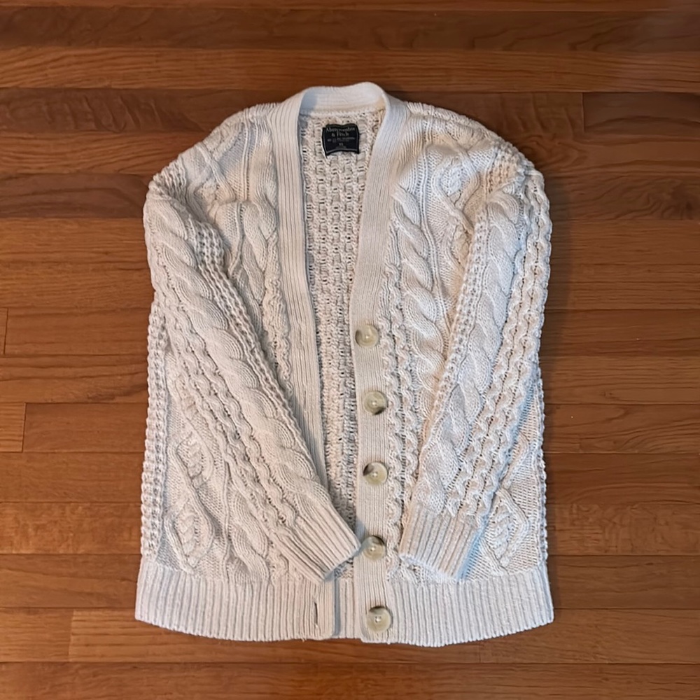 Abercrombie & Fitch - long cream sweater - XS
